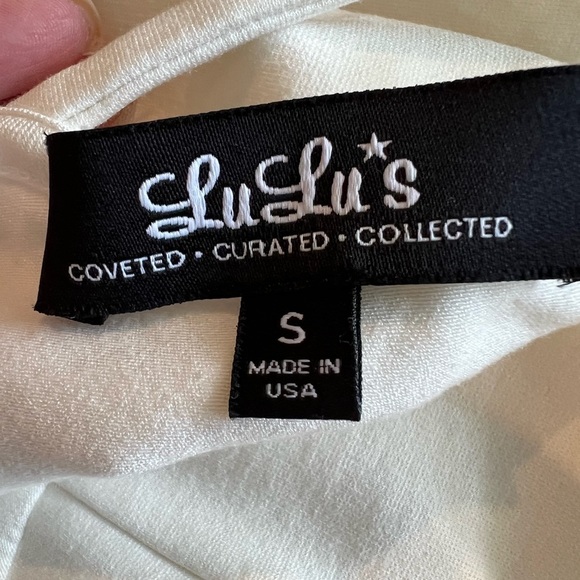 Lulu’s Elegant White Sleeveless Dress, size small, bodycon, summer, hot, EUC - Picture 4 of 7